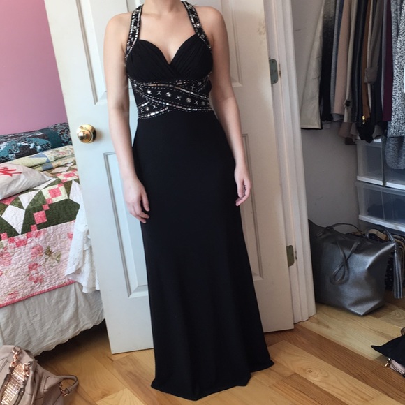 Morgan & Co. Dresses & Skirts - Black and silver prom dress